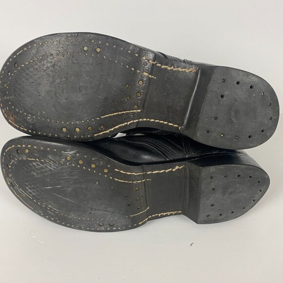 Men's Black Leather Boots - Picture 9 of 13